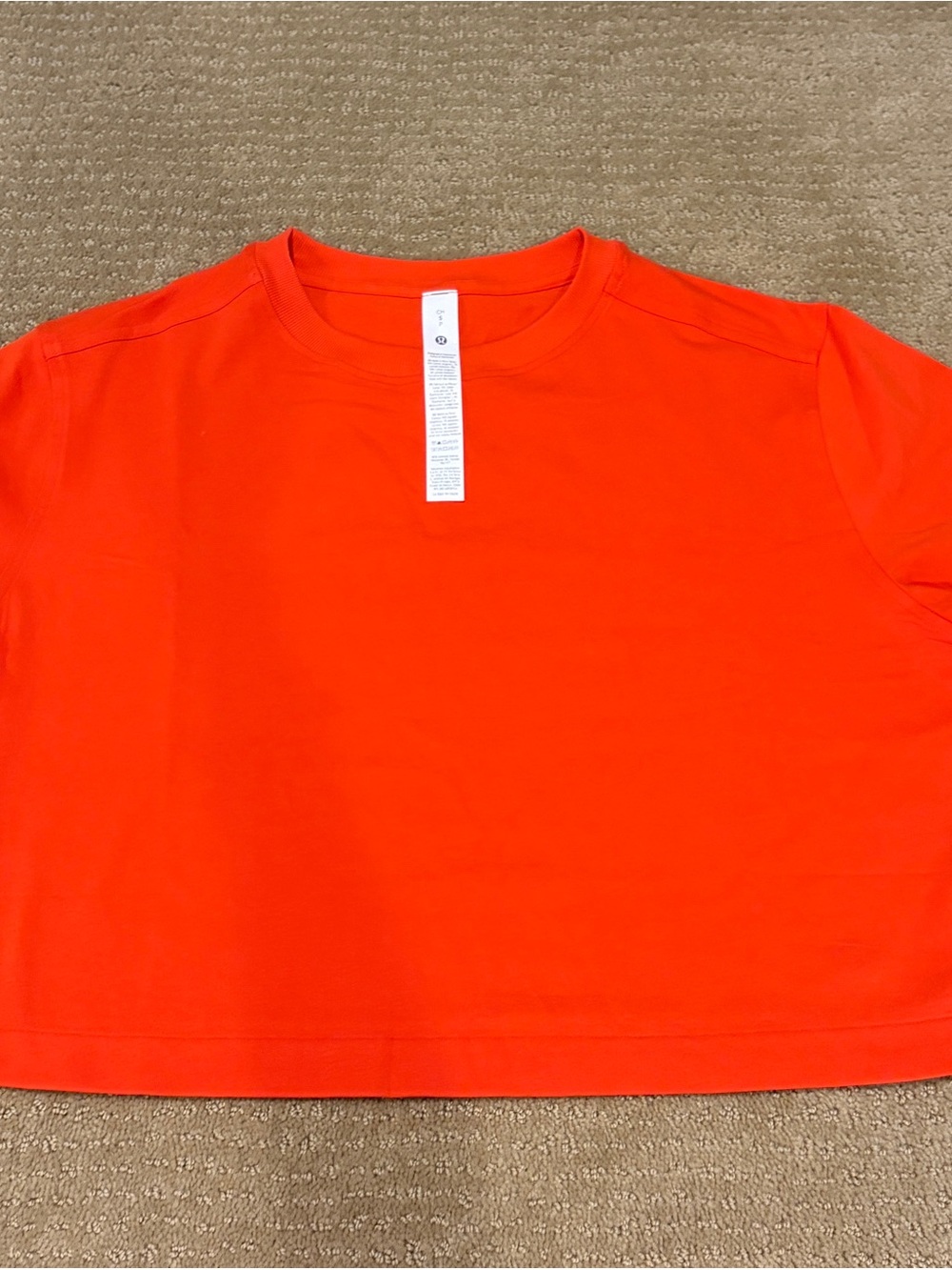 Lululemon   Orange Short Sleeve Tee- new- never worn